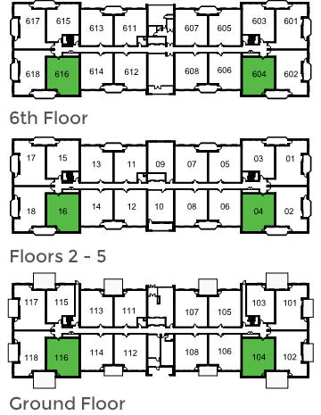 Waterloo floor locations: ground floor, floors 2 - 5 and 6th floor Waterloo floor locations: ground floor, floors 2 - 5 and 6th floor